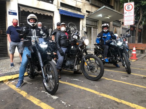 Coastal motorcycle route in Rio de Janeiro